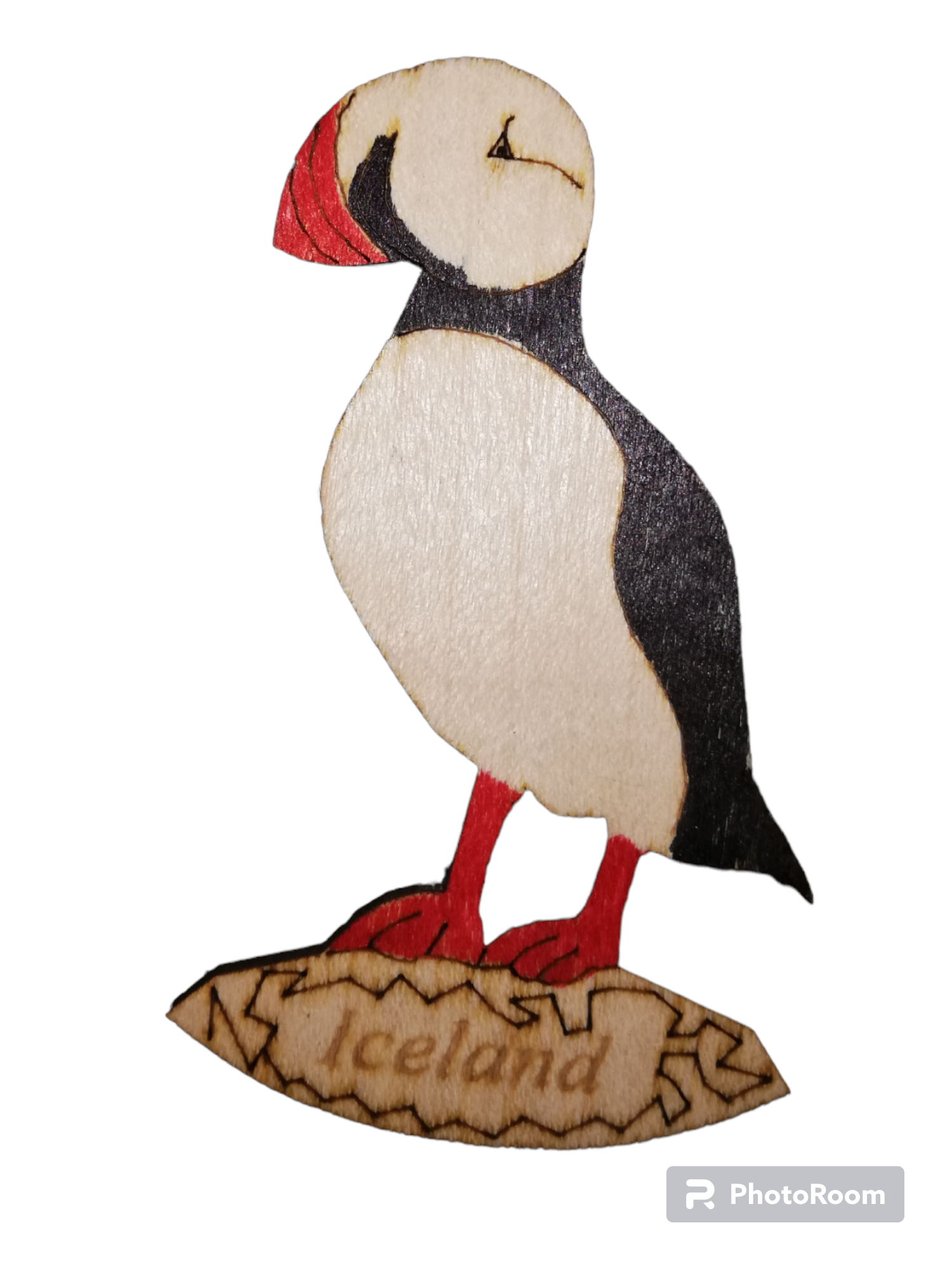 Handmade Wooden magnets Icelandic Magnet by Ós Handverk Handmade Wooden magnets Icelandic Magnet by Ós Handverk
